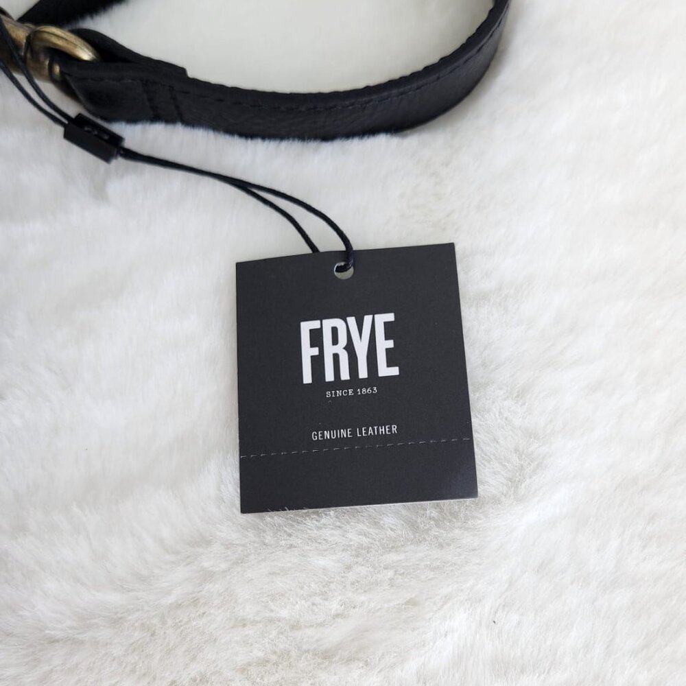 NWT Frye Women's Charlene Leather Crossbody, Black - Picture 11 of 12
